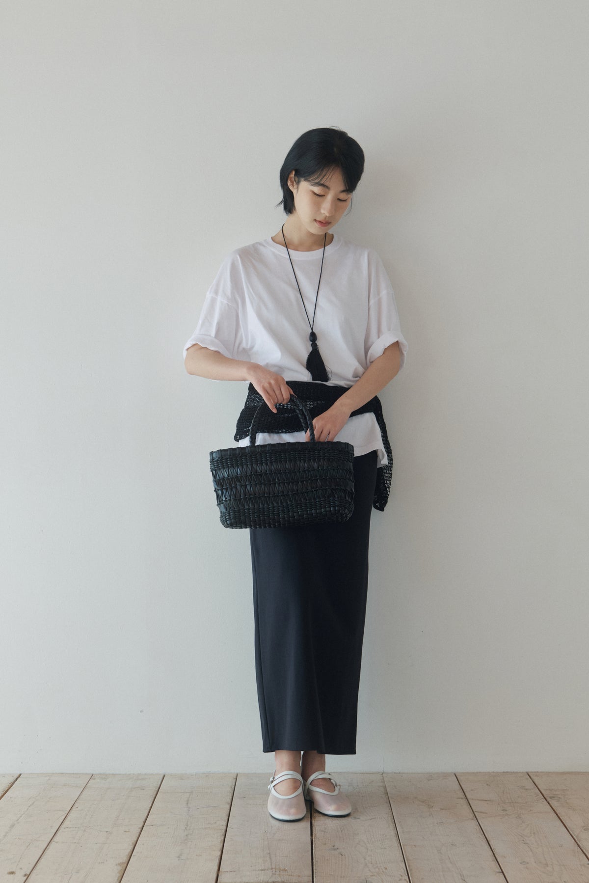 SOFIA WEAVING BAG (SOFT BLACK) - Atelier de LUMEN