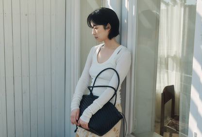 TWIG BASKET GRAND BAG (DRIED BLACK)
