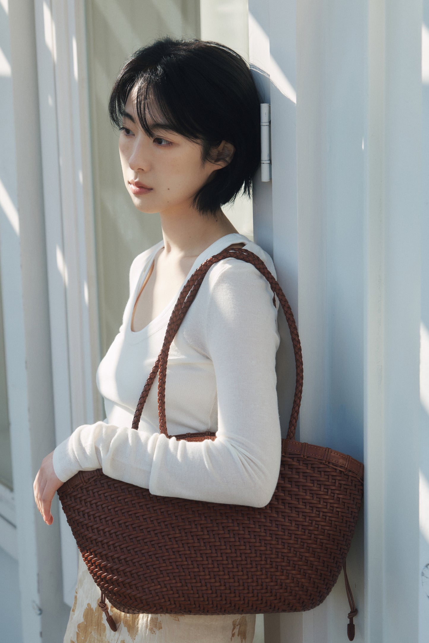 TWIG BASKET GRAND BAG (DRIED TAN)