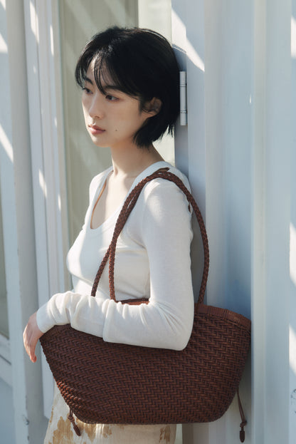 TWIG BASKET GRAND BAG (DRIED TAN)