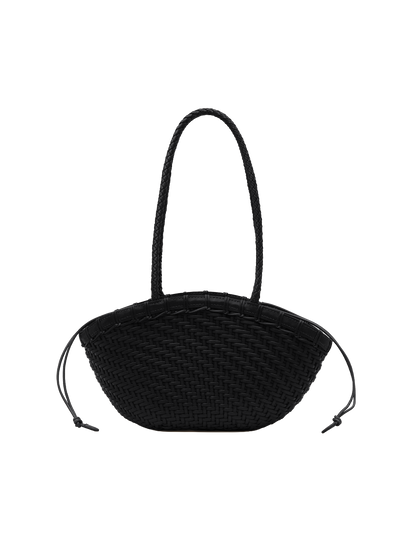 TWIG BASKET SHOULDER BAG (DRIED BLACK)