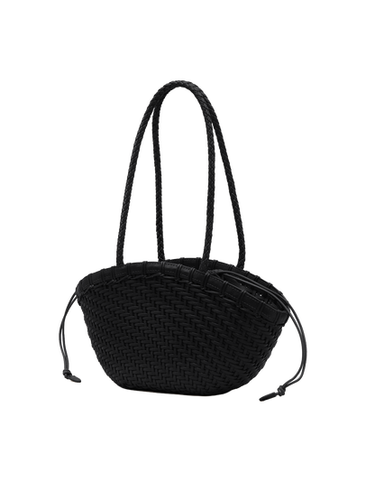TWIG BASKET SHOULDER BAG (DRIED BLACK)