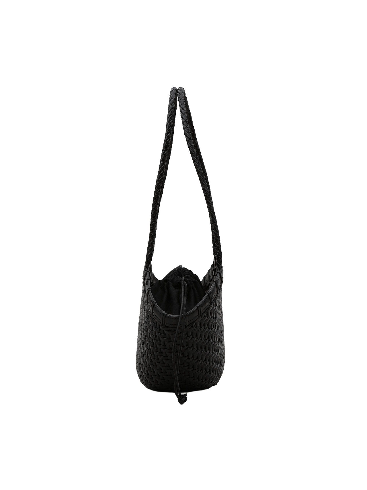TWIG BASKET SHOULDER BAG (DRIED BLACK)