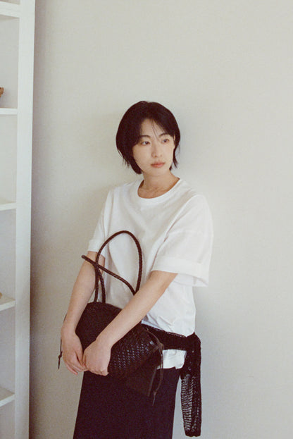 TWIG BASKET SHOULDER BAG (DRIED BROWN)