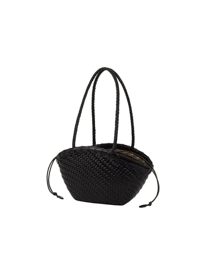 TWIG BASKET SHOULDER BAG (DRIED BROWN)