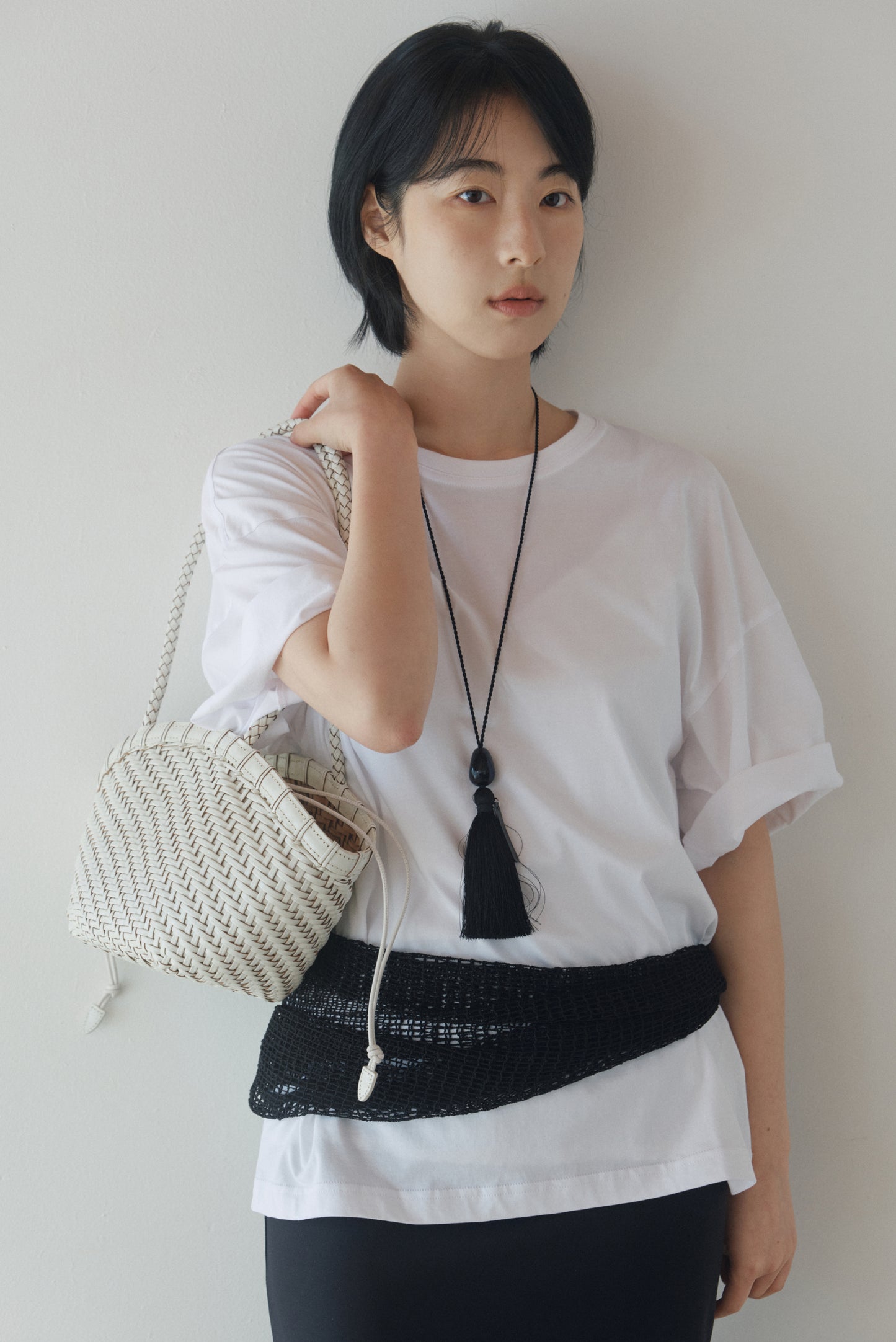 TWIG BASKET SHOULDER BAG (DRIED IVORY)