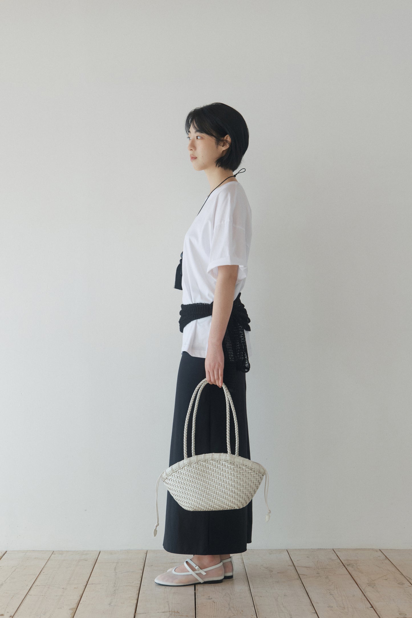 TWIG BASKET SHOULDER BAG (DRIED IVORY)