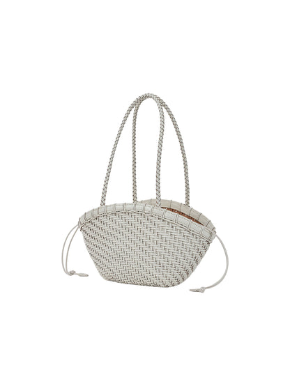 TWIG BASKET SHOULDER BAG (DRIED IVORY)
